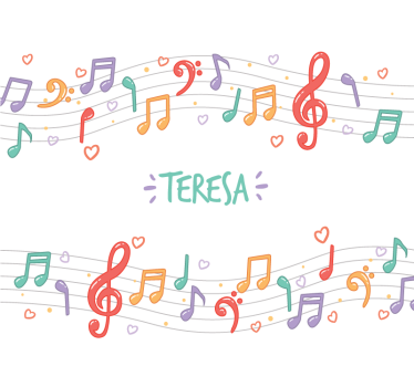 Personalized music theme  custom murals - TenStickers