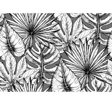 Tree mural intricate leaf design - TenStickers