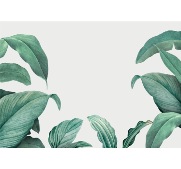 Green tree in white background tree wall mural - TenStickers