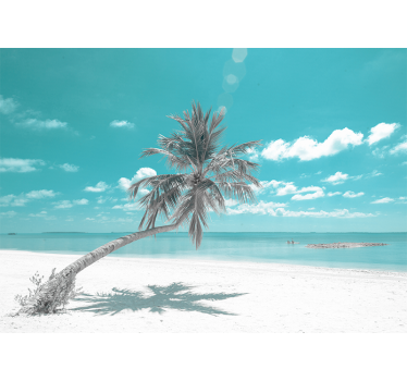 Tropical Beach Paradise sea animals wall mural - TenStickers