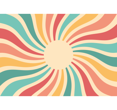 70's sunset pop vintage mural - TenStickers
