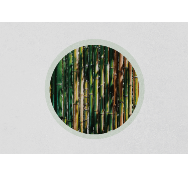 3d wall mural verdant bamboo grove - TenStickers