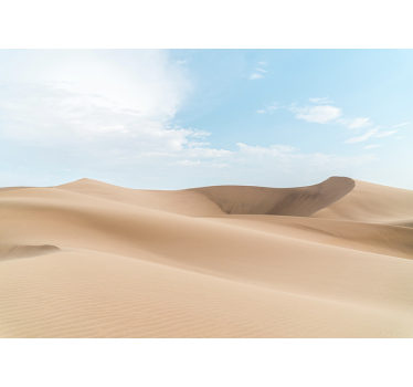 Desert wall mural serene sand dunes - TenStickers