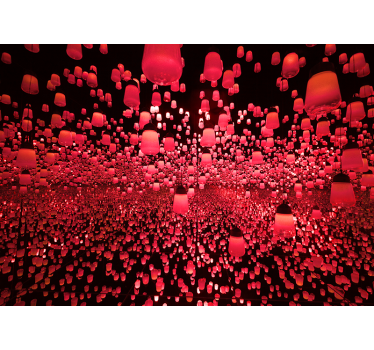 Red lanterns water reflection Bedroom Murals - TenStickers