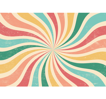 3d wall mural spiral color waves - TenStickers