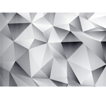 3d wall mural geometric facet patterns - TenStickers