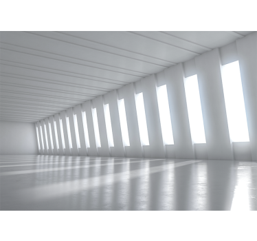 3d wall mural minimalist bright space - TenStickers