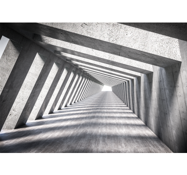 Mysterical Tunnel 3D  mural wallpaper - TenStickers