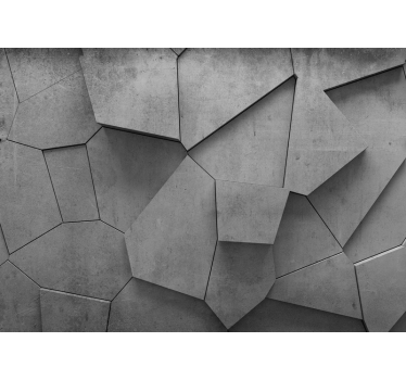 Concrete Wall Texture 3d mural wallpaper - TenStickers