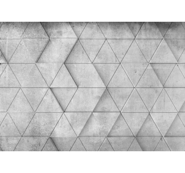 Geometrical Triangle Relief 3d mural wallpaper - TenStickers