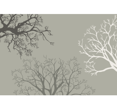 Graceful Branches Arrangement tree mural - TenStickers
