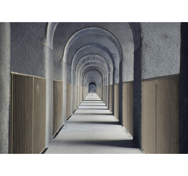 Endless archway perspective 3D wall mural - TenStickers