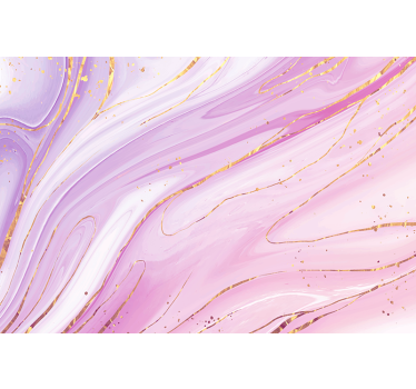 Pink fluid 3D wall mural - TenStickers