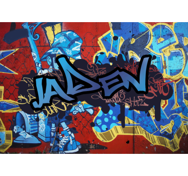 Customized name urban wall mural - TenStickers