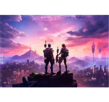Characters in adventure Teenage wall mural - TenStickers