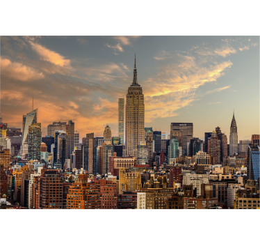 New York city skyline Office wall mural - TenStickers