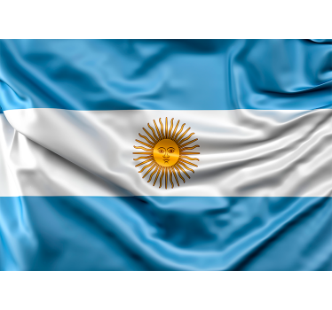 Argentinian flag wall mural - TenStickers