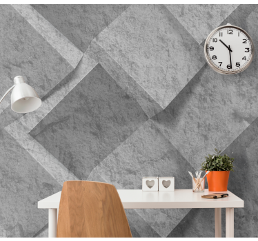 3D concrete cubes mural wallpaper - TenStickers
