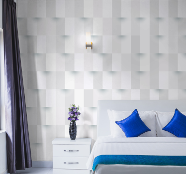 3D Cube Mural Wallpaper - TenStickers