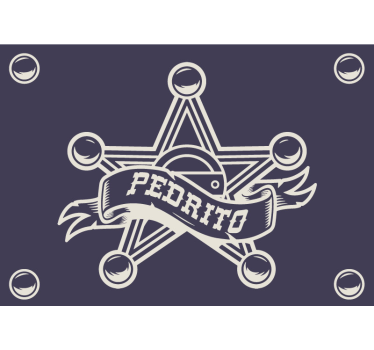 Sheriff with name Bedroom Murals - TenStickers
