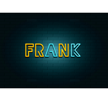 3d wall mural neon name sign - TenStickers