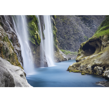 Huge smooth waterfall mural - TenStickers