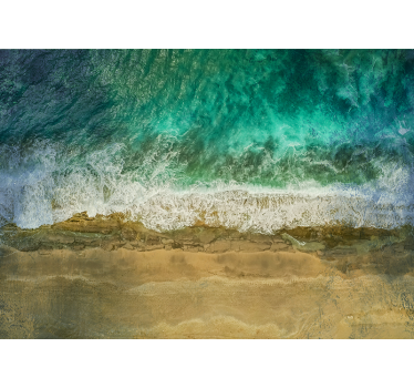 Nature wall mural coastal plant arrangement - TenStickers