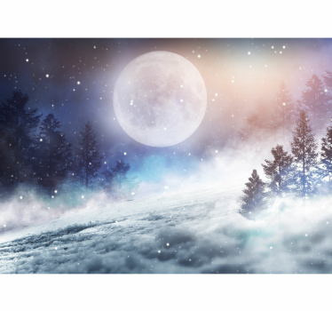 Fantasy forest with full moon Children Wall Murals - TenStickers