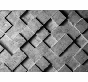 3D Geometric squares wall wraps for office - TenStickers