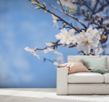 Almond Tree mural wallpaper - TenStickers