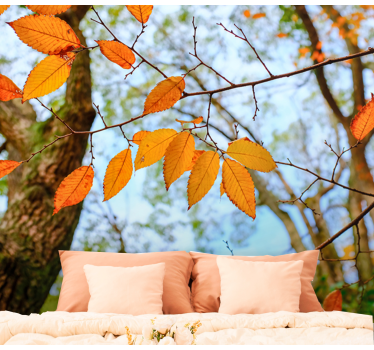 Autumn Leaves Branch tree mural - TenStickers