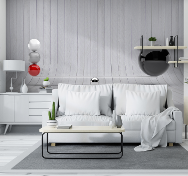 Wooden plank texture with balls 3d wallpaper - TenStickers