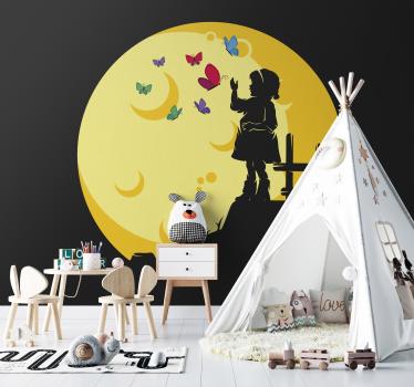 Butterflies Flying for Children Wall Murals - TenStickers