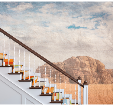 Desert wall mural desert rock formation art - TenStickers