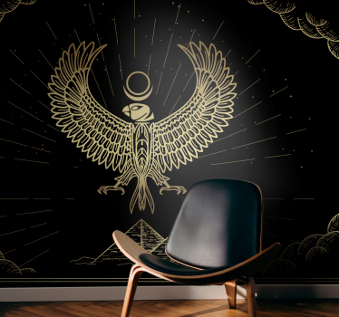Egyptian God of Sun Horus modern mural wallpaper - TenStickers