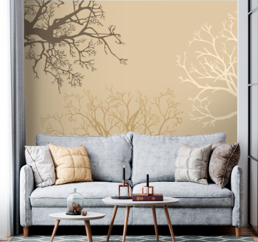 Elegant Branch Silhouettes tree mural - TenStickers