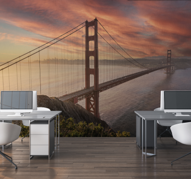 Golden gate bridge Office mural wall - TenStickers