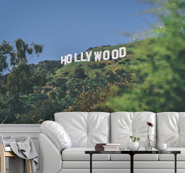 Hollywood Sign mural wallpaper - TenStickers