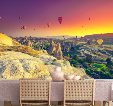 Hot air balloons flying over cappadocia Children Wall Murals - TenStickers