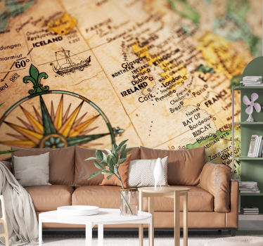 Ireland Map Wall Murals for Bedrooms - TenStickers