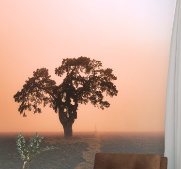 Majestic savannah tree africa wall mural - TenStickers