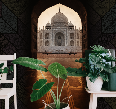 Paisley mosaic 3D Mural Wallpaper - TenStickers