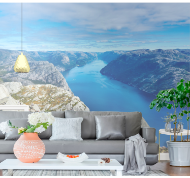 Preikestolen Norway mural wallpaper - TenStickers