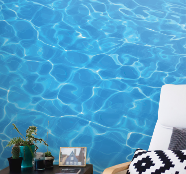 Sea animals wall mural clear water surface - TenStickers