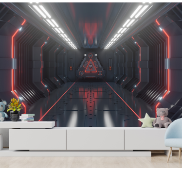 Space shuttle inside Children´s Wall Murals - TenStickers