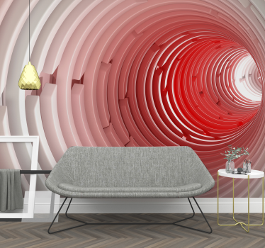 Stereoscopic 3D Mural Wallpaper - TenStickers