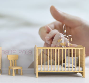 Kids wall mural tender hand connection - TenStickers