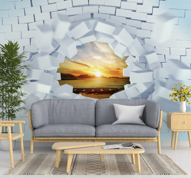Trompe-l'oeil  3D Mural Wallpaper - TenStickers