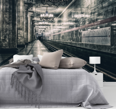 Unique metro Platform mural wallpaper - TenStickers