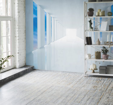 Walk in the sky 3D Mural Wallpaper - TenStickers